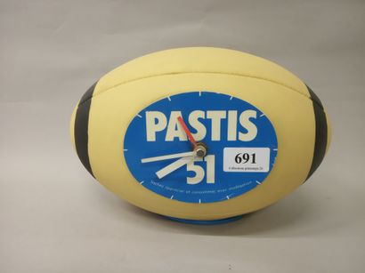 PASTIS 51
Rugby ball-shaped table clock.
Plastic....