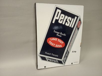 PERSIL Lave tout seul.
Plaque émaillée double-face...