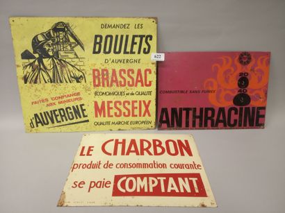 Set of 3 plates in poor condition (oxidation)
-...