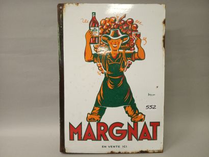MARGNAT en vente ici - 
Plaque émaillée double-face...