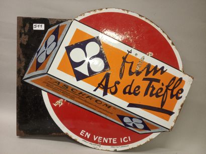 FILM AS DE TREFLE En vente ici - Plaque émaillée...