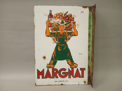 MARGNAT en vente ici - 
Plaque émaillée double-face...