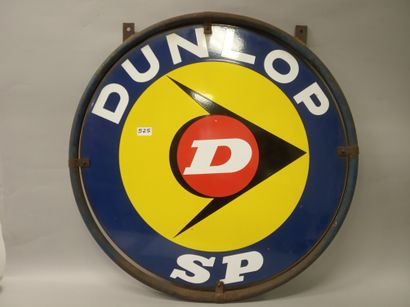 DUNLOP SP - Plaque émaillée double-face en...