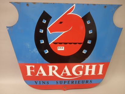 FARAGHI VINS SUPERIEURS - 
Plaque émaillée...