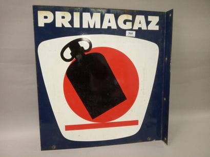 PRIMAGAZ - Plaque émaillée double-face en...