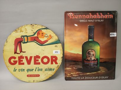 GEVEOR the wine we love.
Circular sheet metal...