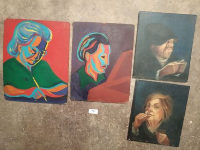 ROUMY Edouard (1894 - 1975)
- 4 portraits...