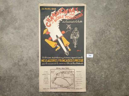 ROUMY Edouard (1894 - 1975). Affichiste.
CHAMPIONNAT...