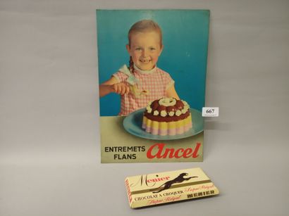 Set of 2 printed thin sheet metal plates....