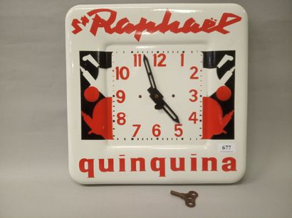 ST RAPHAEL QUINQUINA.
Café bar clock. Circa...
