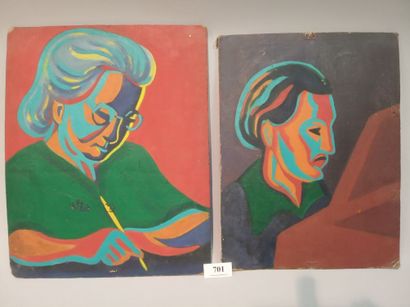 ROUMY Edouard (1894 - 1975)
- 4 portraits...
