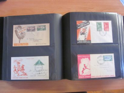 Quatre cartons avec 18 classeurs (contenance...