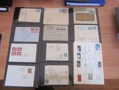 Un carton avec 10 classeurs de TP dont France...