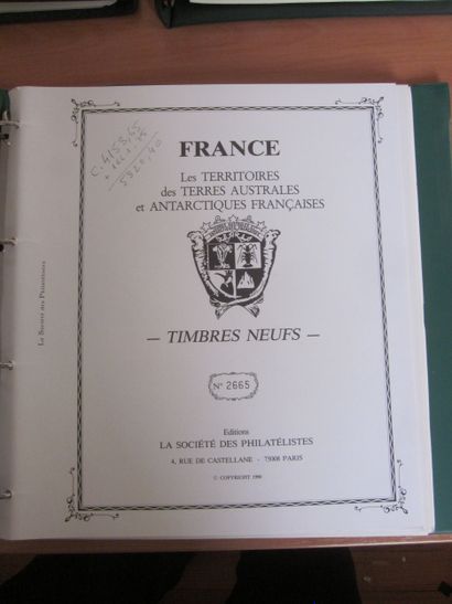Trois albums sans TP, reliure LEUCHTTURM...
