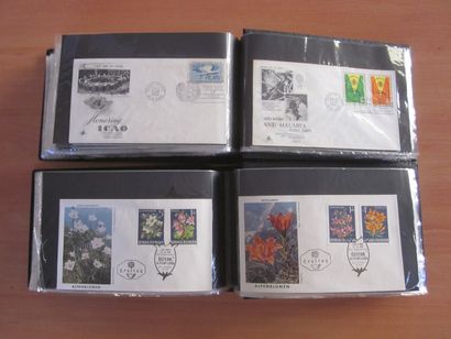Deux cartons avec 19 classeurs (contenance...