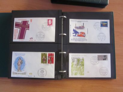 Quatre cartons avec 30 classeurs (contenance...