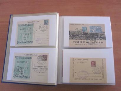 Deux cartons avec 13 classeurs de premiers...
