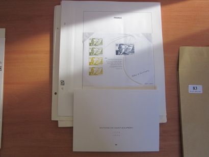 Une pochette avec des pages d'album TP de...