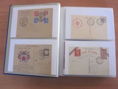 Deux cartons avec 13 classeurs de premiers...