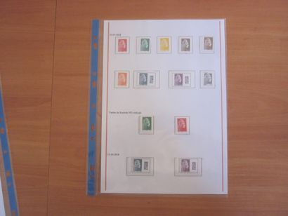 Une pochette avec des feuilles d'exposition...