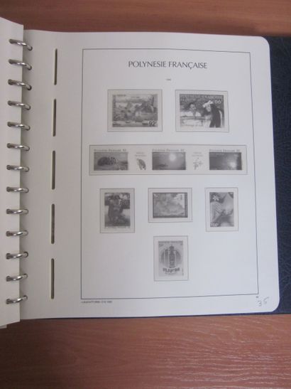 Trois albums sans TP, reliure LEUCHTTURM...