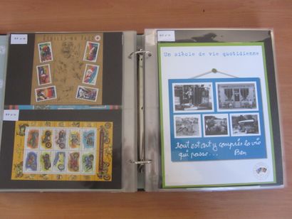 Un album Yvert et Tellier avec étuis TP de...