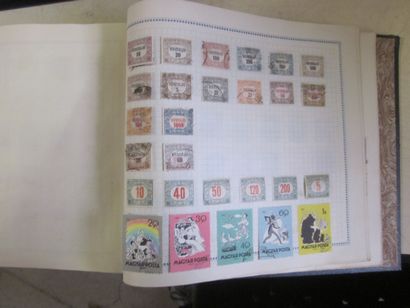 Deux cartons avec 5 albums (1 vide) 9 classeurs...