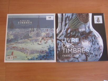 Deux livres des timbres de la poste française...