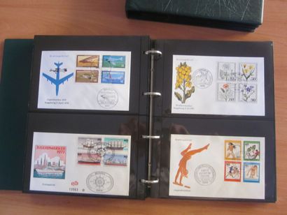 Quatre cartons avec 30 classeurs (contenance...