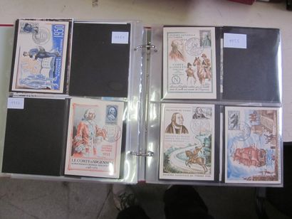 Un carton avec 10 classeurs et une boite...