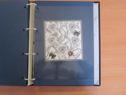 Deux albums avec feuilles LEUCHTTURM TP de...