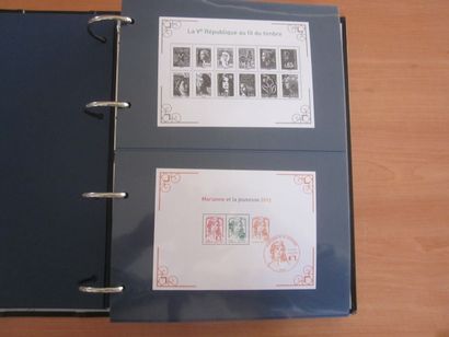 Un album avec feuilles TP de France neufs**...