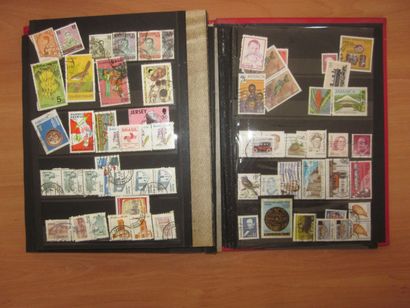 Un carton avec 11 classeurs ou albums avec...