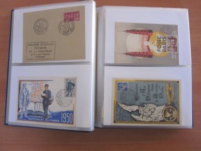 Deux cartons avec 13 classeurs de premiers...