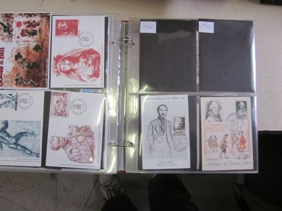 Un carton avec 10 classeurs et une boite...