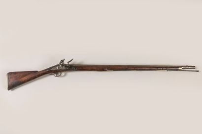 Fusil à silex anglais Brown Bess. 
Platine...