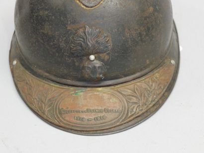 Casque Adrian modèle 15 avec coiffe du 2ème...