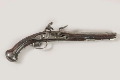 Pistolet à silex Barthelemy Beurlier. Canon...