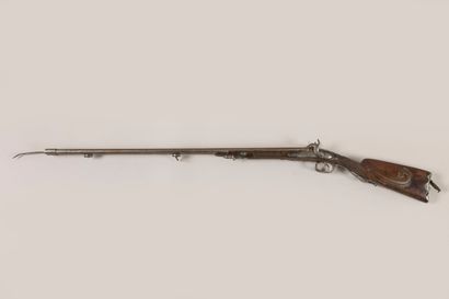 Fusil de chasse à silex transformé à percussion,...
