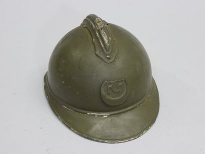 Casque Adrian modèle 15 avec coiffe du 2ème...