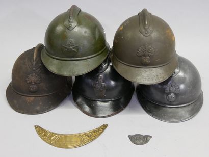 Lot de 5 coques de casque Adrian modèle 15,...