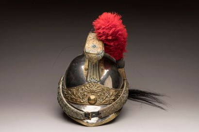 Casque d’officier de Dragons modèle 1874....