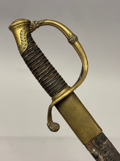 Sabre d’officier d’infanterie modèle 1821.
Monture...