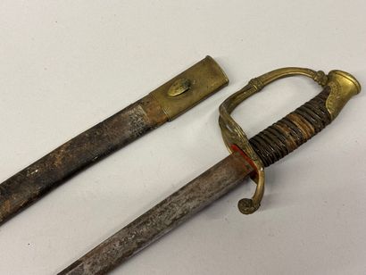 Sabre d’officier d’infanterie modèle 1821.
Monture...
