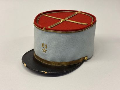 Képi du 61e régiment de tirailleurs marocains.
Fut...