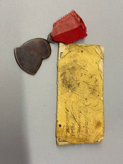 Révolution Française.
Ensemble de deux pièces.
-Médaille...