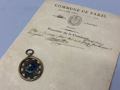 Révolution française.
Ensemble de deux pièces.
-Pierre-Gaspard...
