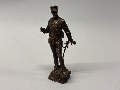 « SUR LA BRECHE »
Charles Anfrie 1833-1905.
Bronze...