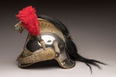 Casque d’officier de Dragons modèle 1874....