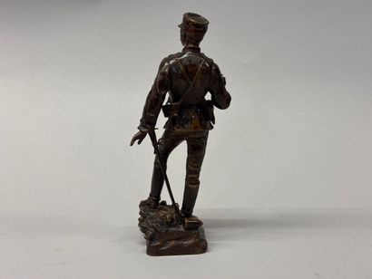 « SUR LA BRECHE »
Charles Anfrie 1833-1905.
Bronze...